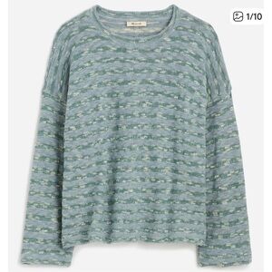 Madewell Striped Crewneck Knit Top